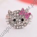 Кольцо lovely crystal bow cat ring